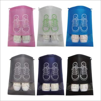 China Low Moq Non Woven Material Travel Shoe Bag Drawstring Shoe Bag Eco - Friendly Tote for sale