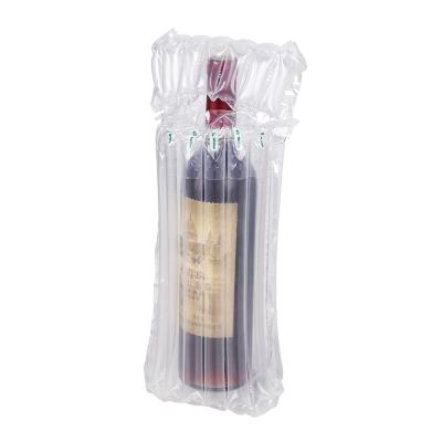 China Portable Shock Resistance Inflatable Wine Bottle Packaging Bags Air Cushion Column Roll Finishing Air Column Bag for sale