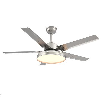 China Modern Personalized Modern Fan And Custom Mini Fan Light Led Fan Light Stainless Steel Light for sale