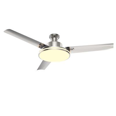 China Factory Design Modern Professional Camping Fan Stainless Steel Ceiling Fan With Led Light for sale