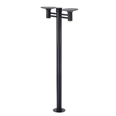 China Modern Low Integrated Garden Aluminum Waterproof Solar Floor Street Light Floor Post LED Solar Light for sale