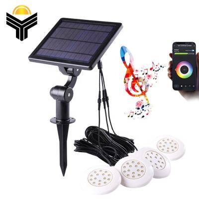 China Sports Stadiums Waterproof IP65 RGB Solar String Led Underwater Pool Light for sale