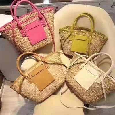 China 2022 Designer Handbags Famous Brands Purse Tote Hand Bags Other Hot Sale Straw Women and Ladies Rattan for sale