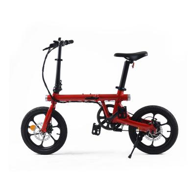 China 2022 HO&YOOY 16 inch 5.2Ah/7.0Ah lithium-ion battery Folding electric bike with 250W high speed motor ebike for kids/adults for sale