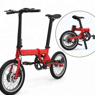 China 16 inches 36V 250W Seat Adjustable Folding Bike Bicycle Electric for sale