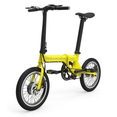 China New Design Lightest 16 Inch 36V 250W LCD Display Screen Folding Electric Bikes / Bicycles With CE & EN15194 Certification for sale