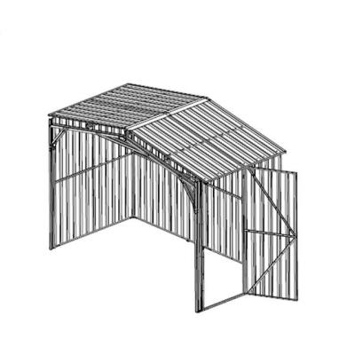 China Easily assembled outdoor shed 355x170x248 cm rear module storage for sale