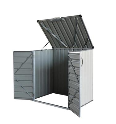 China Sustainable R Steel Frame Storage Box Galvanized Metal Box Storage Shed for sale