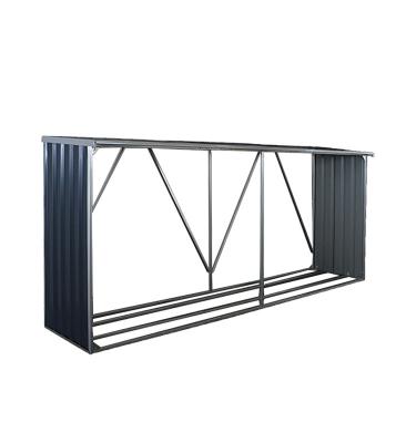 China Easily assembled metal garden shed for firewood storage for sale