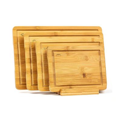 China High Quality And Convenient Cookware Viable Bamboo Chopping Board Bamboo Chopper Hot Sale Customized Logo Packing for sale