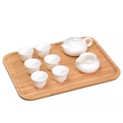 China Sustainable Factory Directly Supply Household Snack Tray Bamboo Fruit Tray for sale