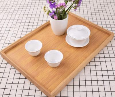 China Sustainable Eco Friendly Bamboo Serving Trays Factory Wholesale Natural Bamboo Food Tray for sale