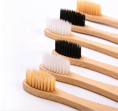 China Logo Bamboo Toothbrush Biodegradable Soft Environmental Biodegradable Custom Bamboo Toothbrush for sale