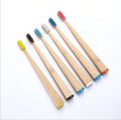 China Home CE Approved Natural Custom Engraving Logo Charcoal Moso Bamboo Toothbrush for sale