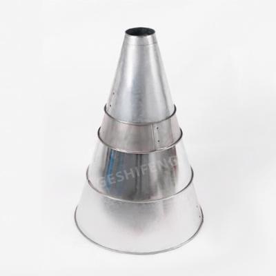 China Farms Stainless Steel Slaughterhouse Duck Goose Chicken Fixed Wings Equipments With Head Out Killing Cone Poultry Retaining Cone Te koop