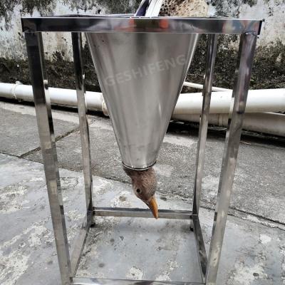 China Farms Stainless Steel Slaughterhouse Equipments Fixed Wings With Head Killing Cone Poultry Duck Goose Chicken Killing Cone Te koop