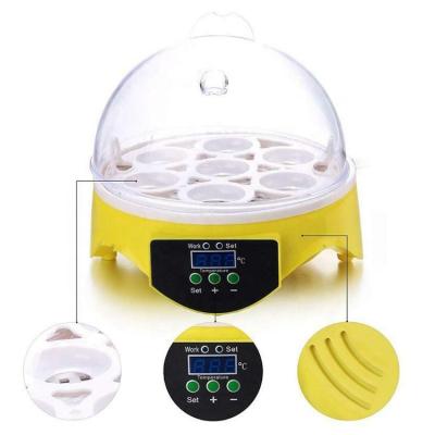 China Mini Fully Automatic 7 Egg Incubator Poultry Incubator Digital Temperature Control Egg Incubator Hatcher en venta