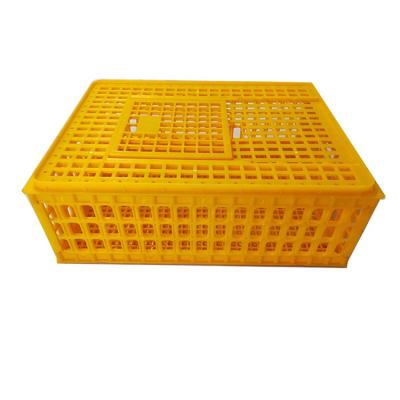 China Farms Live Chicken Transport Cage Chick Turnover Box Poultry Plastic Transport Crate For Duck Chicken Farm for sale