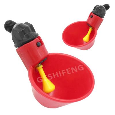 China Plastic Chicken Nipple Drinker Poultry Farm Equipment Chicken Water Lubricating Nipple Cup Drip Drinker Chicken Nipple Drinker en venta