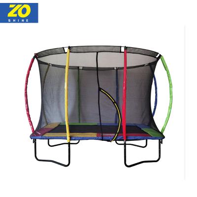 China With Premium Spring Jumping Zoshine Protective Bungee Net High Quality New Soft Edge Kids Large Trampolines Outdoor Adult for sale