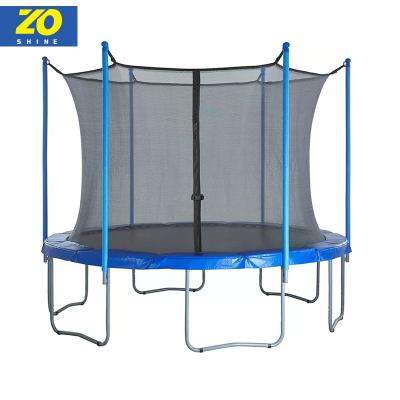 China With Zoshine China 14ft Large Trampoline Protective Net Sales With Net Adults Children Jumping Outdoor Large Trampoline for sale