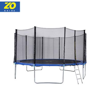 China With Zoshine Protective Net Gymnastics Commercial Outdoor Trampoline 12 Ft Big Round Professional Trampoline Bed Adult Children On Cheap Sale for sale