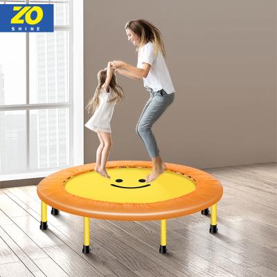 China Without Adults Children Fitness Mini Trampoline Zoshine Indoor Trampoline Park Double Round Net Bounce Protector for sale