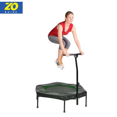 China Without protective net Zoshine cardio trainer hot sale adult outdoor jumping workout with adjustable height bar trampoline china manufacturers for sale