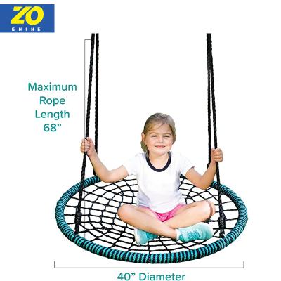 China New Zoshine Modern Super Tree Climbing Rope And Kids Swing Adult Outdoor Cobweb Tree Swing Ties Swing for sale