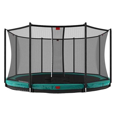 China With Protective Zoshine Inground Trampoline Bungee Pumpkin Trampoline Net Outdoor Park With Fences For Backyard Kids for sale