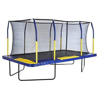 China With Zoshine Safety Net Protective Net Rectangular Indoor Trampoline For Kids Rectangle Outdoor Gymnastic Trampoline for sale