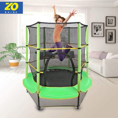 China With Net Cheap Trampoline Manufacturers Zoshine Outdoor Recreational Durable Trampoline Protective Kids Net With Safety Net for sale