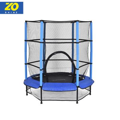 China With Professional Trampoline Mini Kids Safety Protective Net Zoshine New Design With Net Ground Indoor Trampoline Park for sale