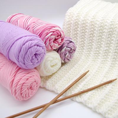 China RongMeiXuan 100g 8ply Anti-static Acrylic Crochet Hand Knitting Yarn Dyed for sale