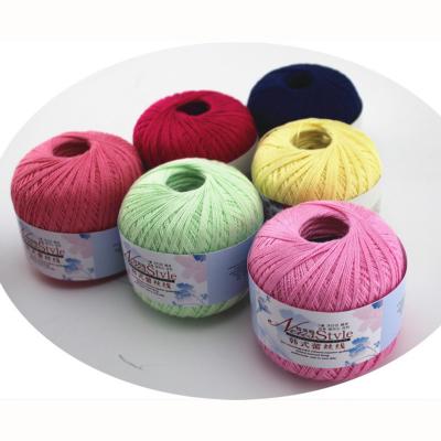 China Sustainable 2ply DIY lace yarn from no. RongMeiXuan 50g/ball 8 Lace Yarn Crochet Thread Hand Knitted 100% Cotton Yarns for sale