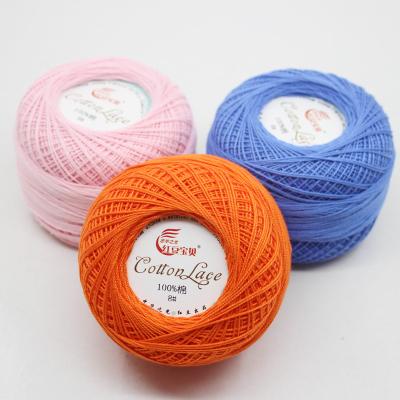 China RongMeiXuan STOCK #8 45g READY SUSTAINABLE READY Crochet Lace Cotton Yarn 2ply DIY Handmade Knitting Yarn for sale