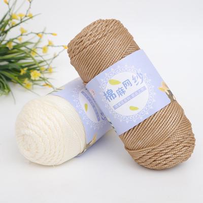 China RongMeiXuan anti-static 225g 19 colors 2.5MM hemp hand knitting yarn for sale