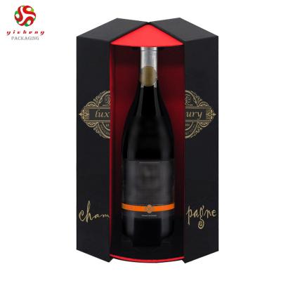 China Recycled Materials Luxury Custom Rigid Cardboard Paper Champagne Boxes Wine Box Packaging For Whiskey Liquor for sale