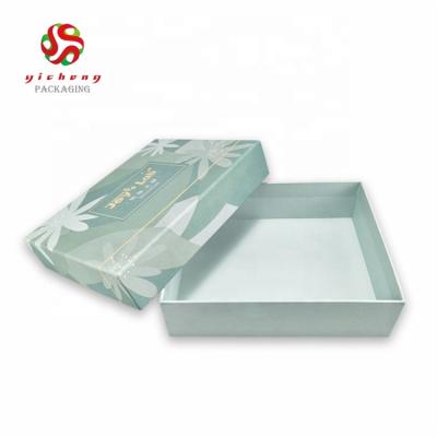 China Recycled Materials 2021 New Custom Design Printed Art Paper Cosmetic Box With Recyclable Embossing Bottom And Lid for sale