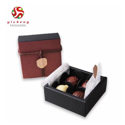 China Recycled Materials Food Grade Candy Box Custom Guest Favors Wedding Chocolate Gift Box for sale