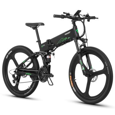 China Electric Bicycle 48V 250W Folding Bike 1000w Aluminum Alloy Electric Oil Suspension Fork Electric EBike for sale