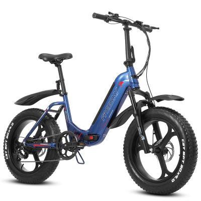 China New Arrival Aluminum Alloy Freesky Bike Good Quality Fat Bike Electric Folding Adult Bikes Manufacturer OEM Electric Chinese Electric Bicycle for sale