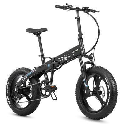 China Fat Tire Aluminum Alloy Aluminum Alloy Shock Absorbing Folding Electric Bicycle 20 Inch 350W Variable Speed ​​E Bike for sale