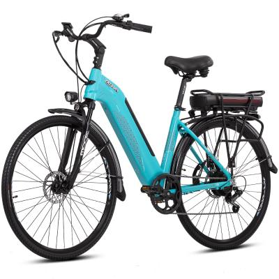 China Yansan 48V Multifunctional City Bike For Women 700C e Bike City Bike With Dual Battery for sale