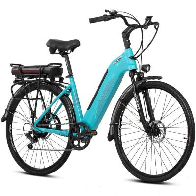 China Aluminum Alloy China Manufacturer E Bike Factory City City Electric Bike With Dual Battery Bicycle for sale