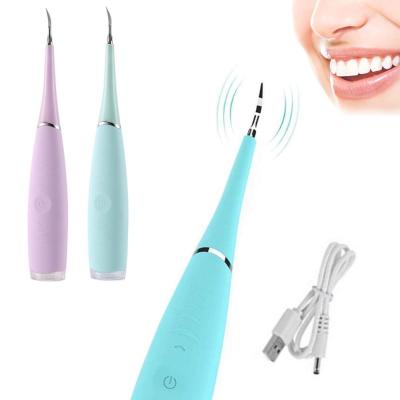 China Silicone Ultrasonic Clean Tooth USB Charging Machine Cleaning Teeth Whitening Ultrasonic Dental Calculus Remover for sale