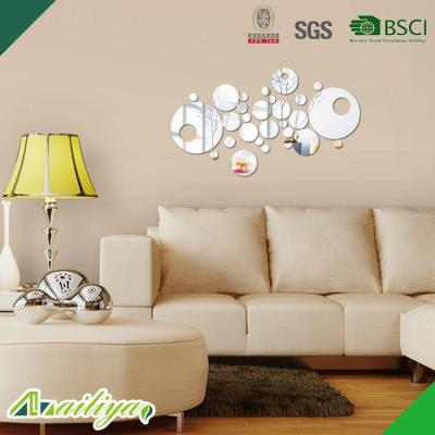 China WALL STICKER Can Be Customized Animal Shape Mirrored Living Room TV Wall Sticker for sale