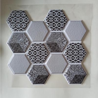 China WALL STICKER BSCI factory audit print eco-friendly UV crystal custom epoxy mosaic self adhesive wall tile for sale