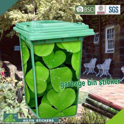 China Outdoor Waterproof Removable Customized Self Adhesive Home Decals 3D Decor Waste Bin Decorative Sticker Advertising Self Adhesive Home Decals for sale