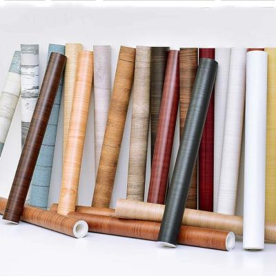 China OEM Decorative Modern Waterproof Wood Grain Vinyl Self Adhesive Wallpaper for sale